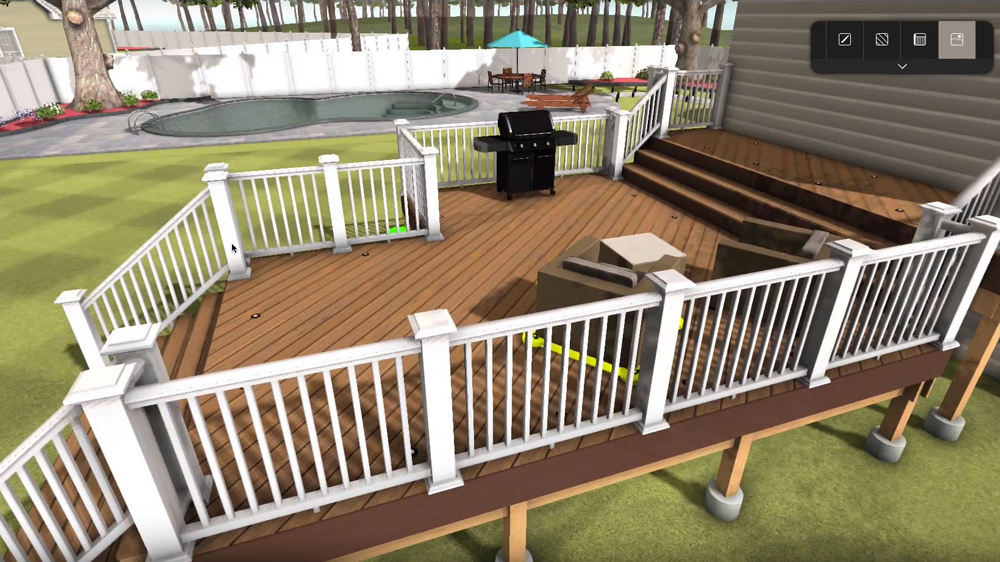 3D Deck Designer Deck Designer 3D Outil de conception de terrasse 