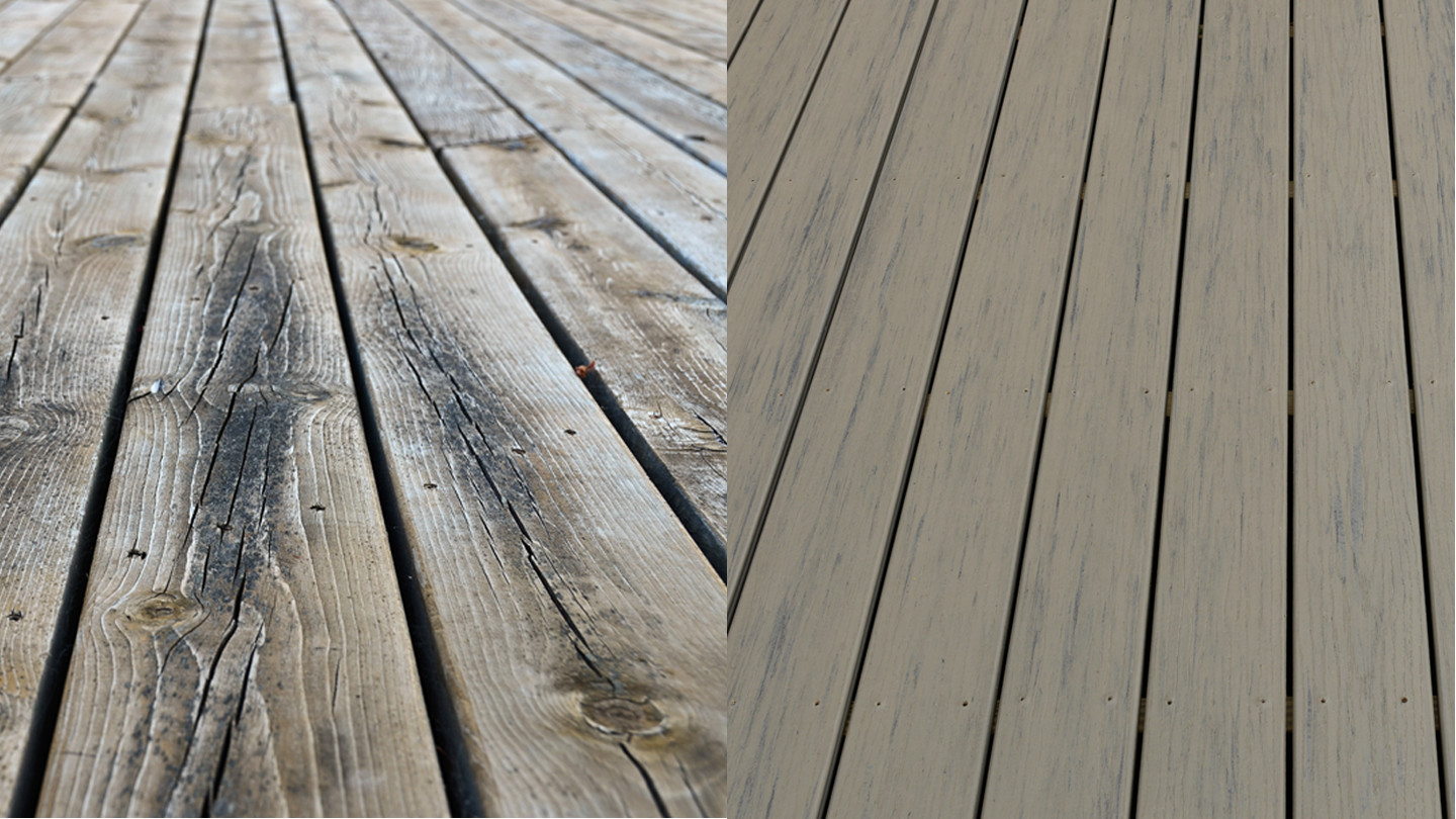 Substituição de pranchas de decks TimberTech