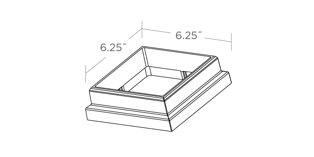 Evolutions Rail Contemporary Terrassengeländer-Verkleidung 127 mm x 127 mm (5“ x 5“)